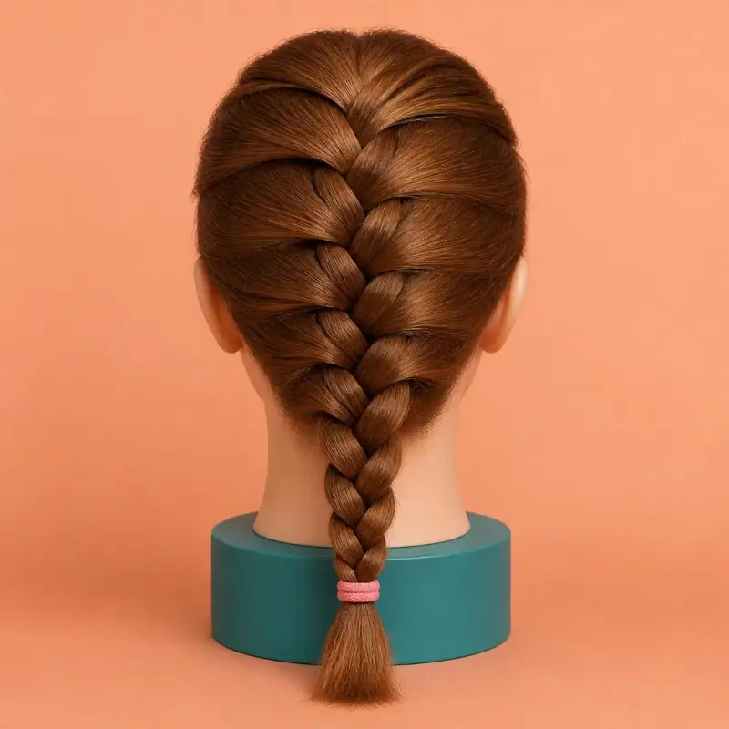 French Plait, the finished style