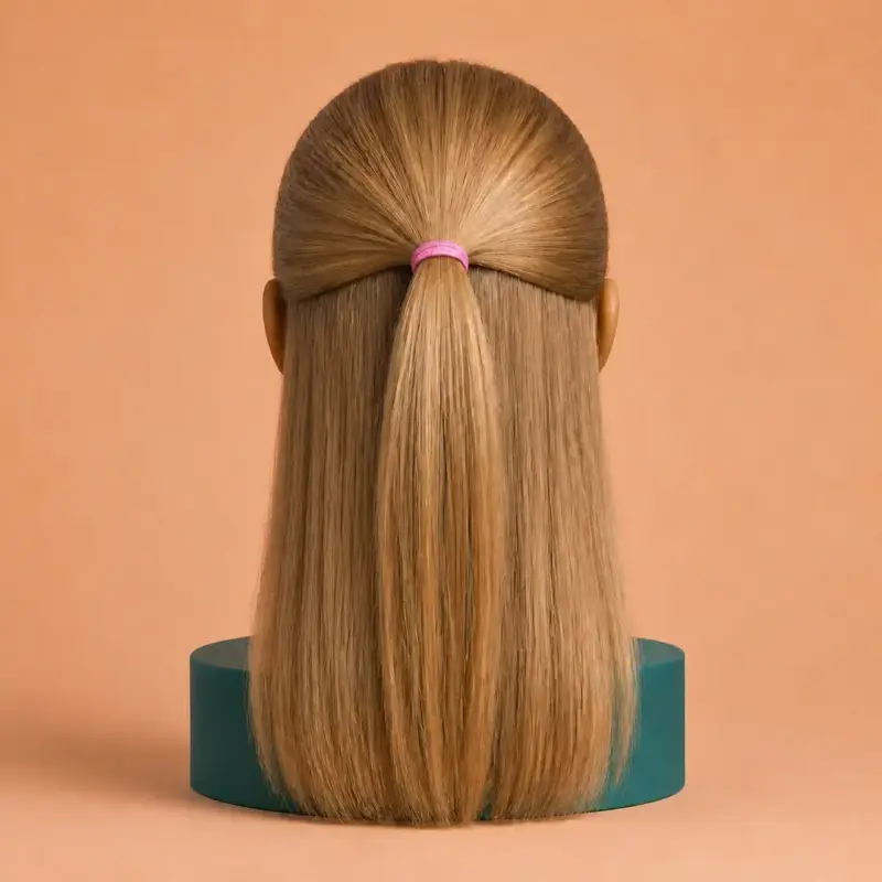 Half-Up, Half-Down, the finished style