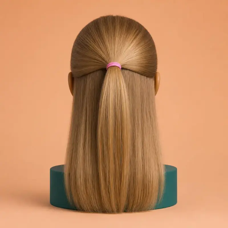Half-Up, Half-Down, the finished style