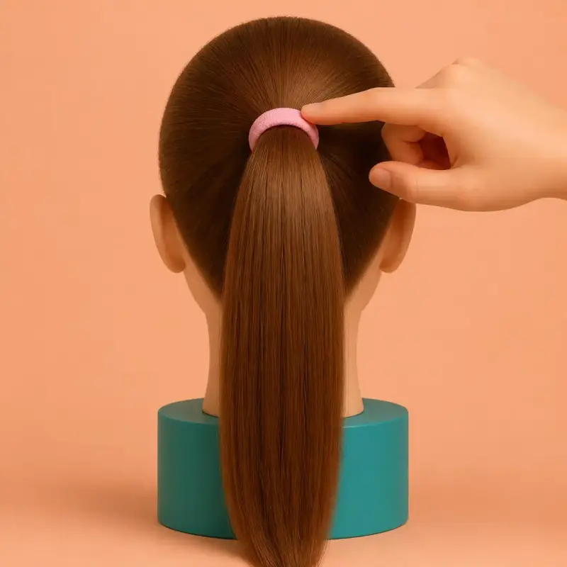 High Ponytail, step 6: final inspection