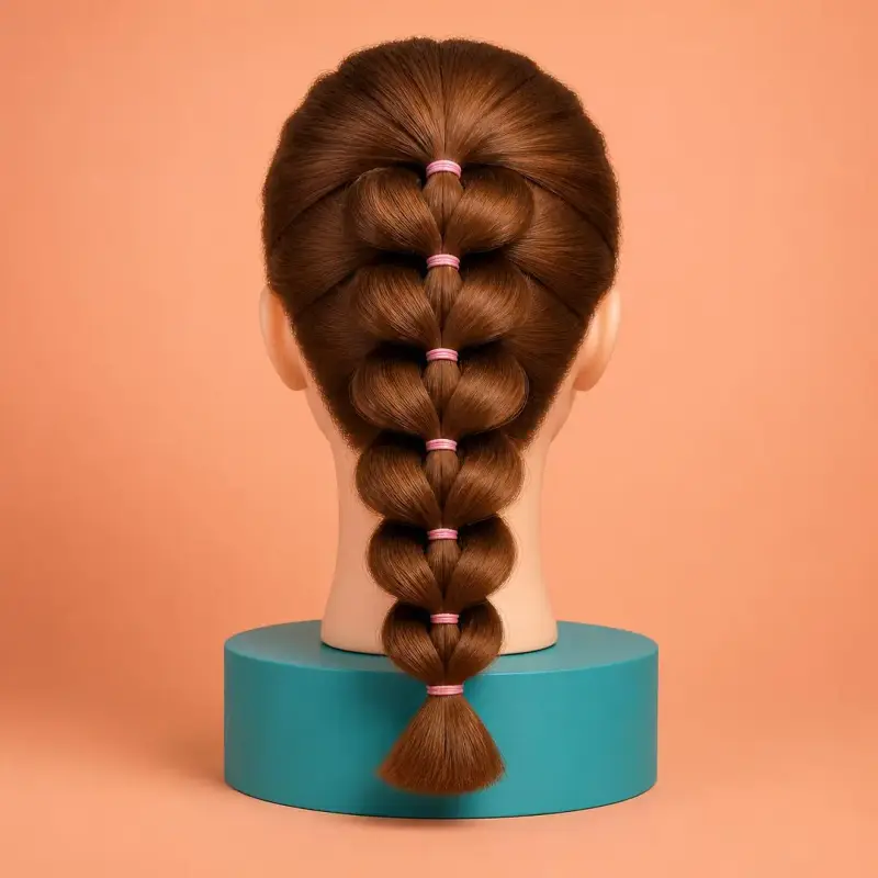 Pull-Through Plait, the finished style