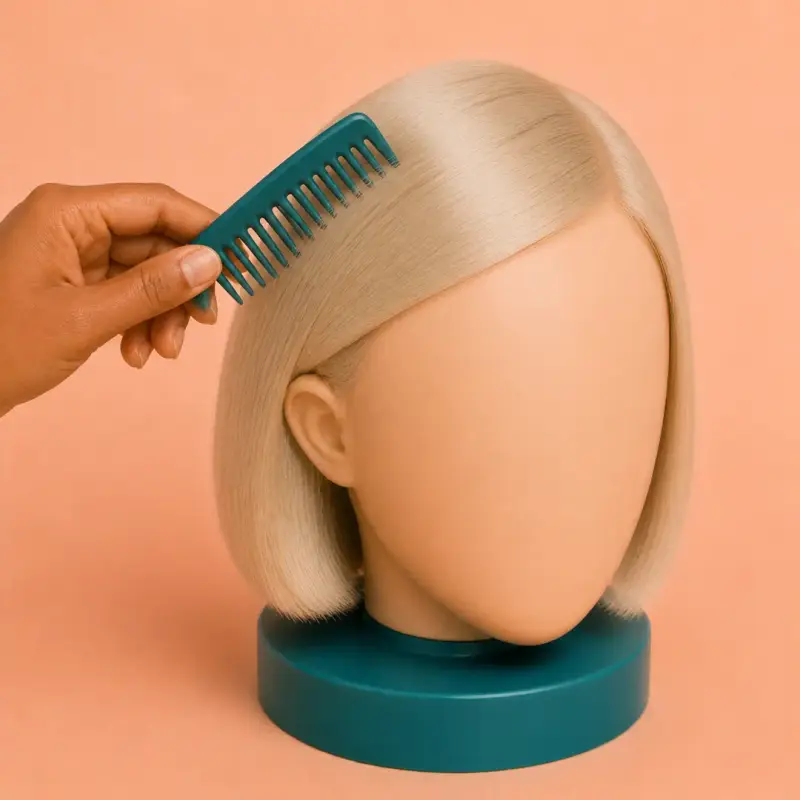 Side-Swept Clip, step 3: sweep the front across