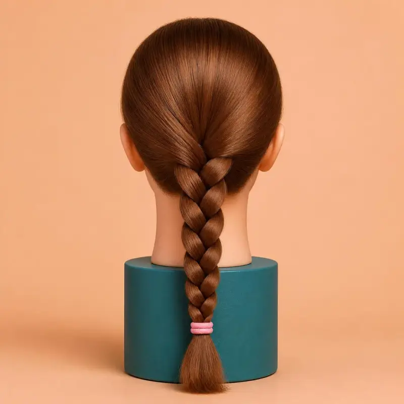 Three-Strand Plait, the finished style