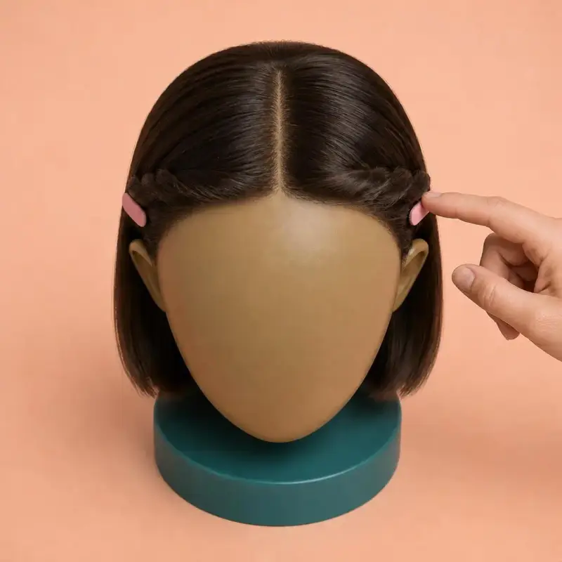 Twist-Back Sides, step 6: do the other side to match